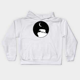 Polar Bear Badge Kids Hoodie